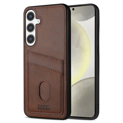 For Samsung Galaxy S24+ 5G AZNS K1 Series Card Slot Business Phone Case(Brown) - Galaxy S24+ 5G Cases by AZNS | Online Shopping South Africa | PMC Jewellery | Buy Now Pay Later Mobicred