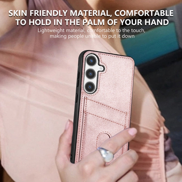 For Samsung Galaxy S24+ 5G AZNS K1 Series Card Slot Business Phone Case(Brown) - free shipping - PMC Jewellery - Order now!