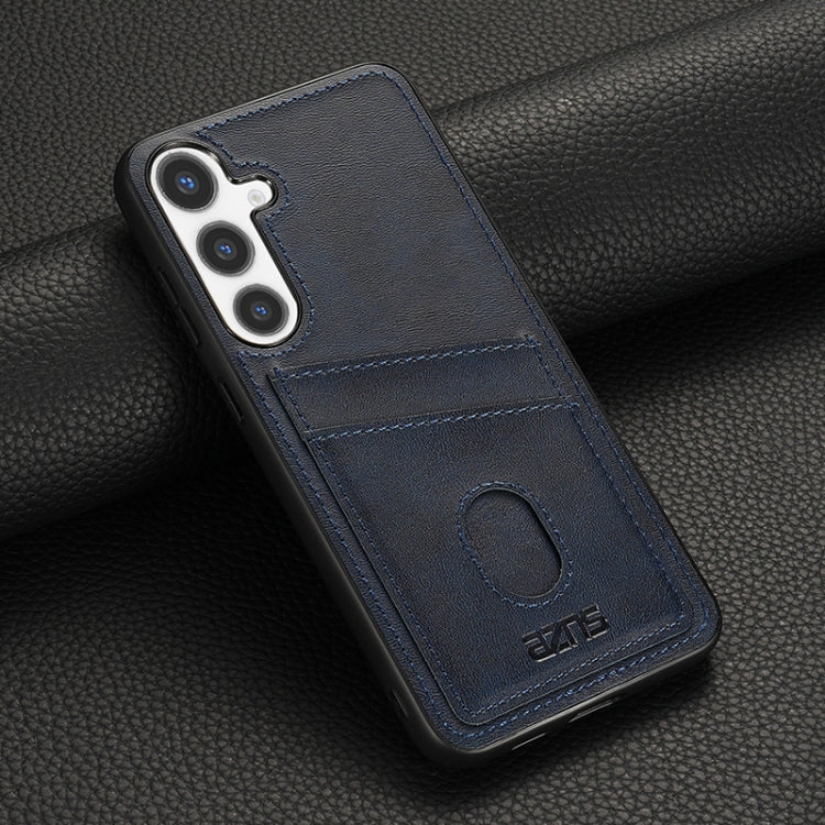 For Samsung Galaxy S24+ 5G AZNS K1 Series Card Slot Business Phone Case(Blue) - free shipping - PMC Jewellery - Order now!