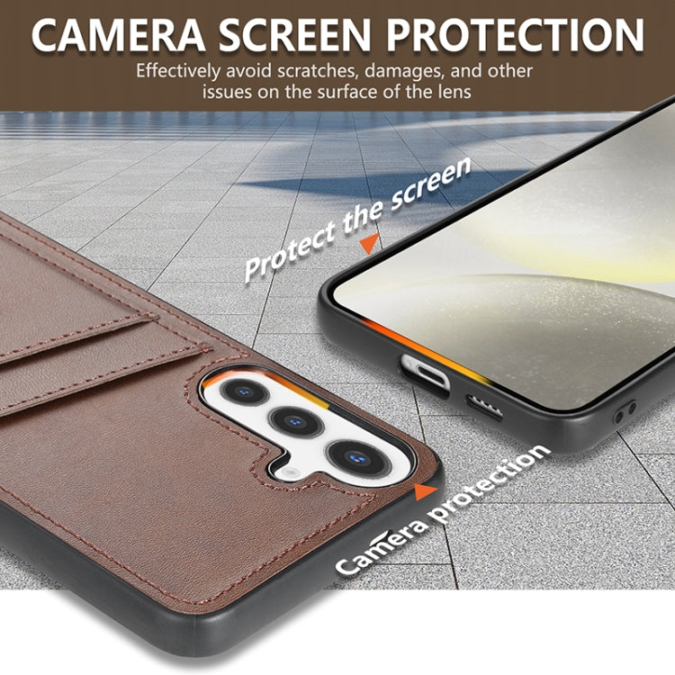 For Samsung Galaxy S24+ 5G AZNS K1 Series Card Slot Business Phone Case(Blue) - free shipping - PMC Jewellery - Order now!