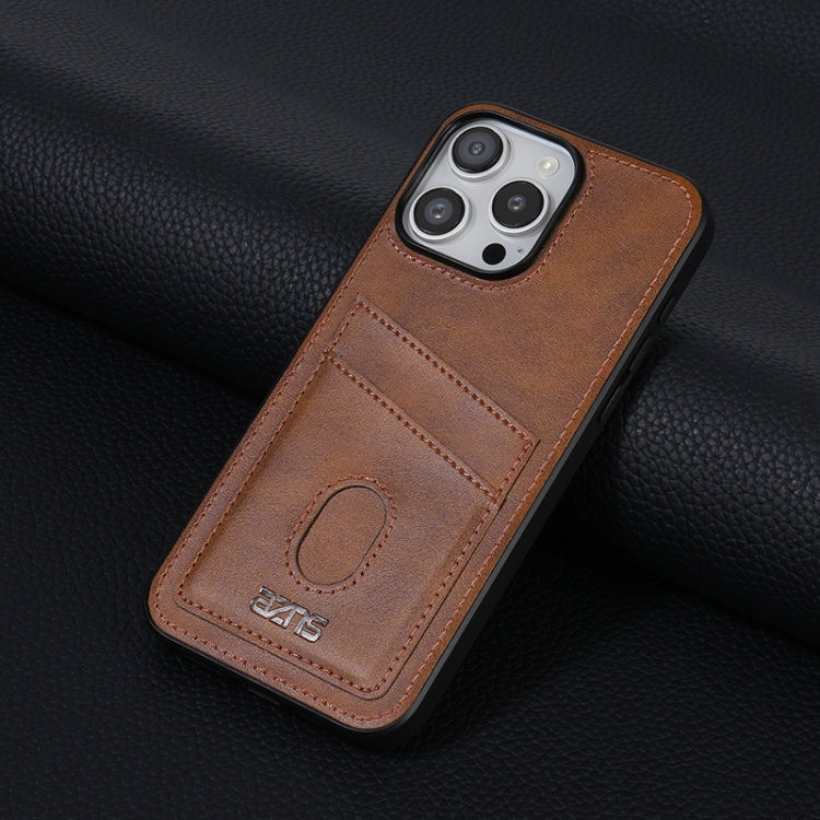 For iPhone 16 Pro Max AZNS K1 Series Card Slot Business Phone Case(Brown) - iPhone 16 Pro Max Cases by AZNS | Online Shopping South Africa | PMC Jewellery | Buy Now Pay Later Mobicred