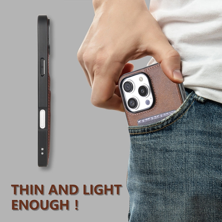 For iPhone 16 Pro Max AZNS K1 Series Card Slot Business Phone Case(Black) - free shipping - PMC Jewellery - Order now!