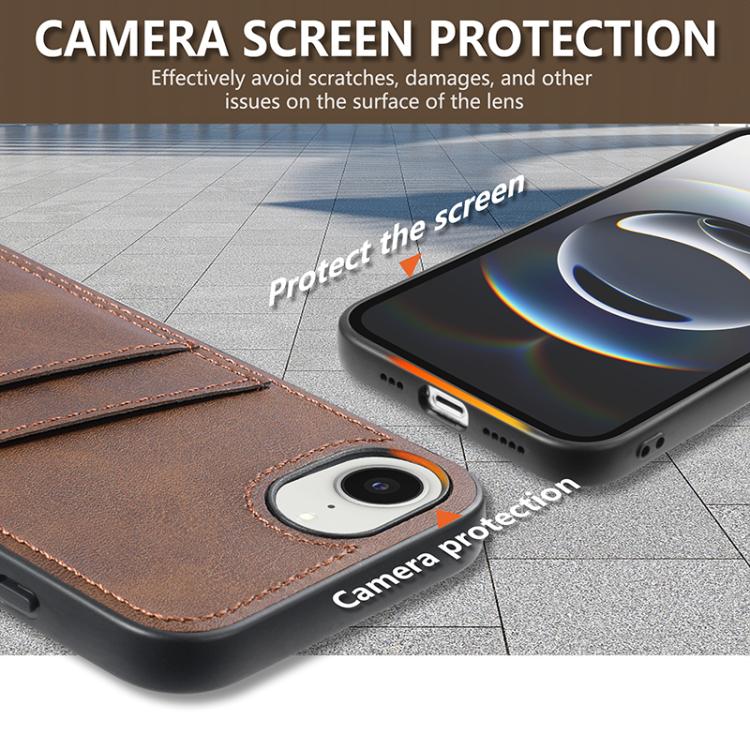 For iPhone 16e AZNS K1 Series Card Slot Business Phone Case(Blue) - free shipping - PMc TechLife - Order now!