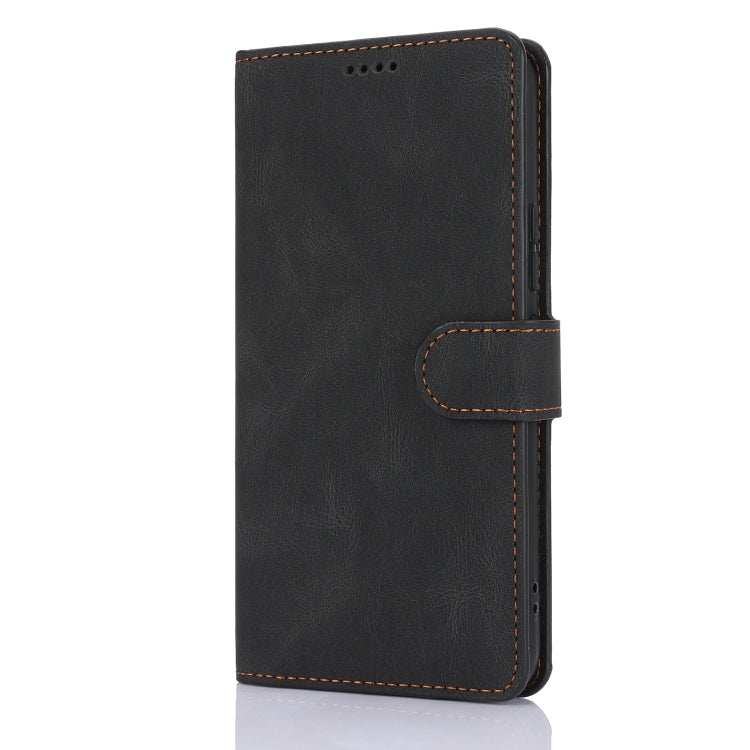 For Samsung Galaxy S25 5G Fantasy Skin-feel Calfskin Texture Leather Phone Case(Black) - Galaxy S25 5G Cases by PMC TechLife | Online Shopping South Africa | PMC TechLife | Buy Now Pay Later Mobicred