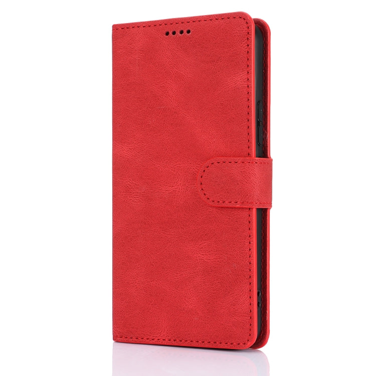 For Samsung Galaxy S25 5G Fantasy Skin-feel Calfskin Texture Leather Phone Case(Red) - Galaxy S25 5G Cases by PMC TechLife | Online Shopping South Africa | PMC TechLife | Buy Now Pay Later Mobicred
