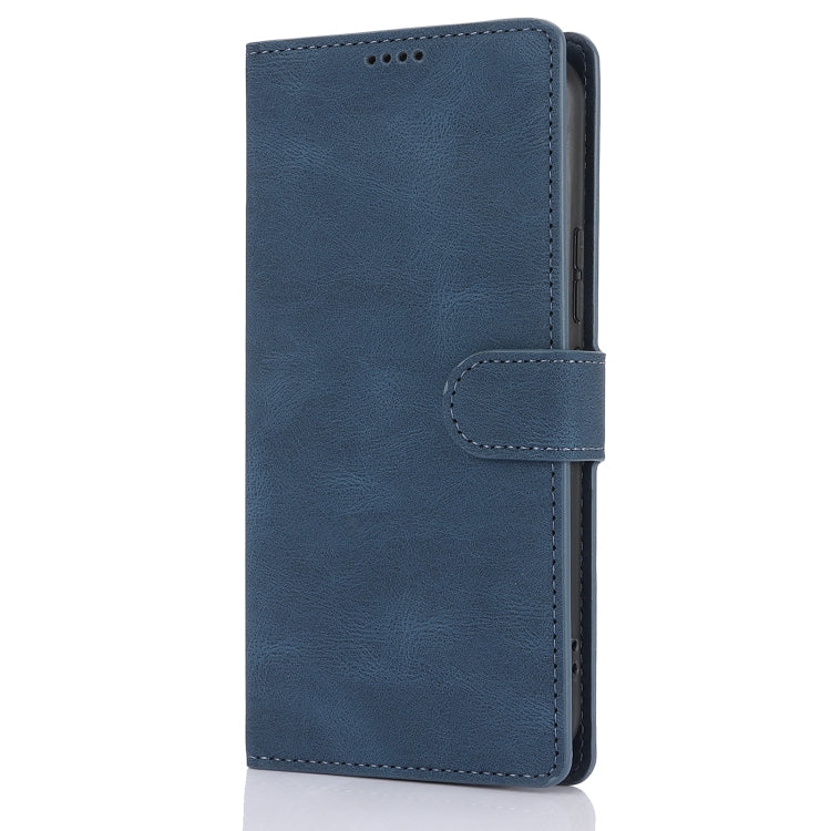 For Samsung Galaxy S25+ 5G Fantasy Skin-feel Calfskin Texture Leather Phone Case(Blue) - Galaxy S25+ 5G Cases by PMC TechLife | Online Shopping South Africa | PMC TechLife | Buy Now Pay Later Mobicred