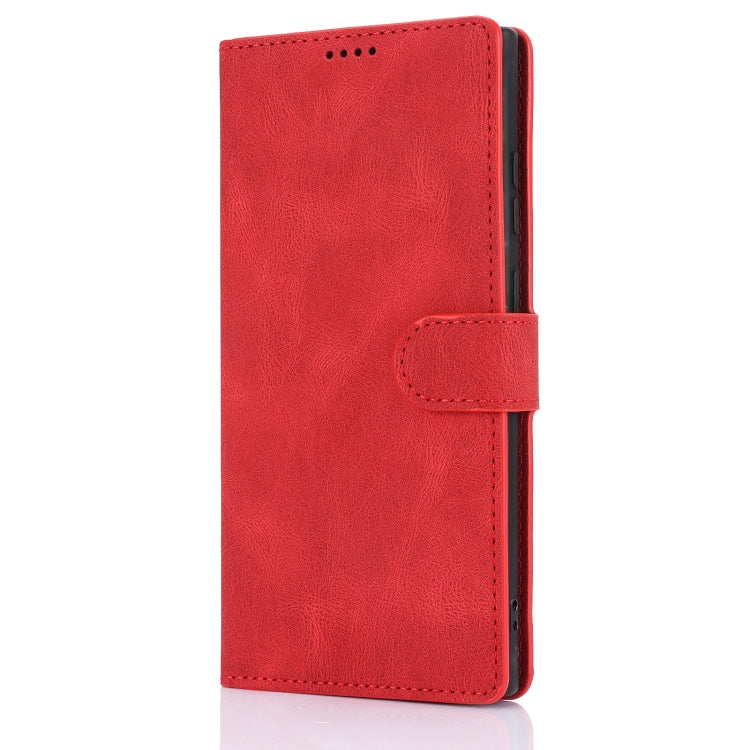 For Samsung Galaxy S25 Ultra 5G Fantasy Skin-feel Calfskin Texture Leather Phone Case(Red) - Galaxy S25 Ultra 5G Cases by PMC TechLife | Online Shopping South Africa | PMC TechLife | Buy Now Pay Later Mobicred
