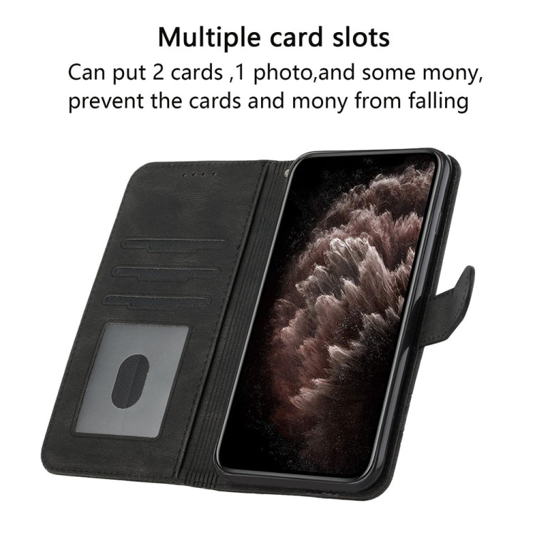 For Samsung Galaxy S25 Ultra 5G Cubic Skin Feel Flip Leather Phone Case(Black) - Galaxy S25 Ultra 5G Cases by PMC TechLife | Online Shopping South Africa | PMC TechLife | Buy Now Pay Later Mobicred
