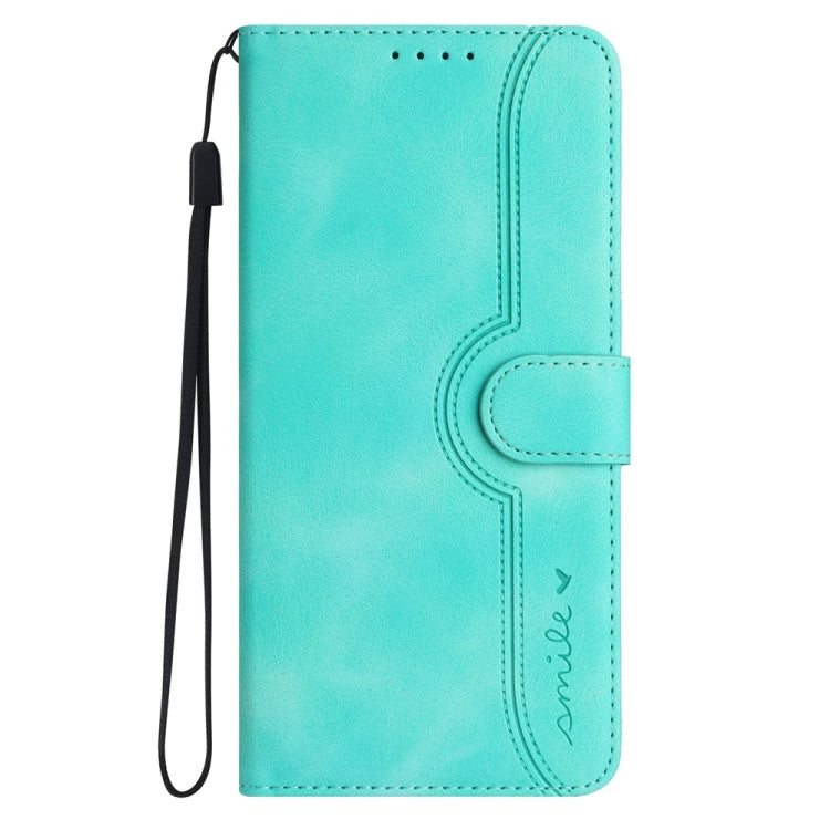 For Samsung Galaxy S25 Ultra 5G Heart Pattern Skin Feel Leather Phone Case(Light Blue) - Galaxy S25 Ultra 5G Cases by PMC Jewellery | Online Shopping South Africa | PMC Jewellery | Buy Now Pay Later Mobicred
