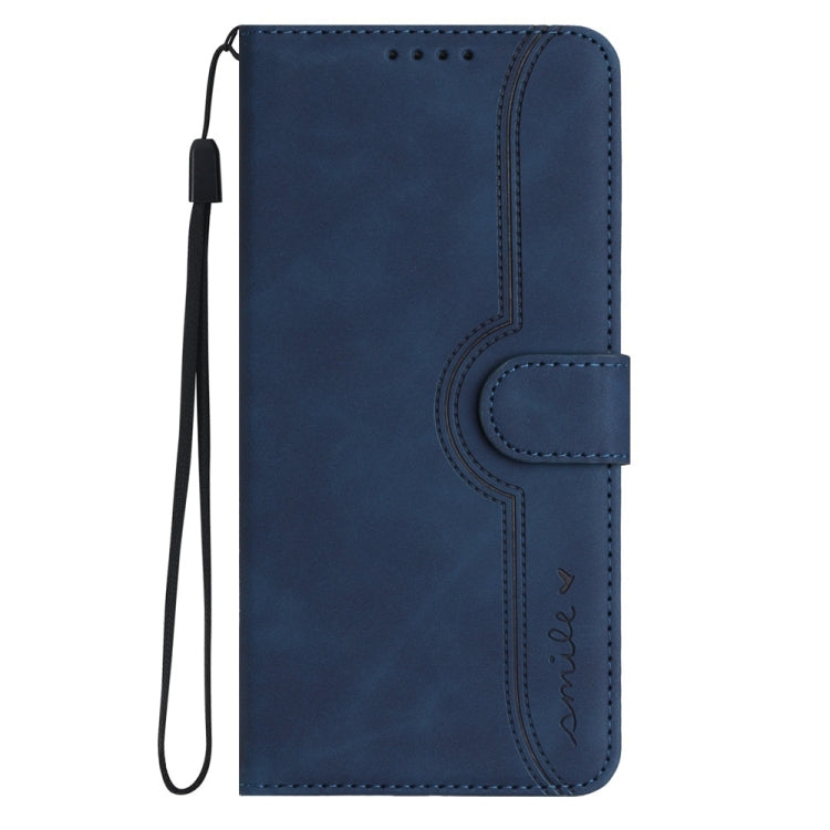 For Samsung Galaxy S25 Ultra 5G Heart Pattern Skin Feel Leather Phone Case(Royal Blue) - Galaxy S25 Ultra 5G Cases by PMC Jewellery | Online Shopping South Africa | PMC Jewellery | Buy Now Pay Later Mobicred
