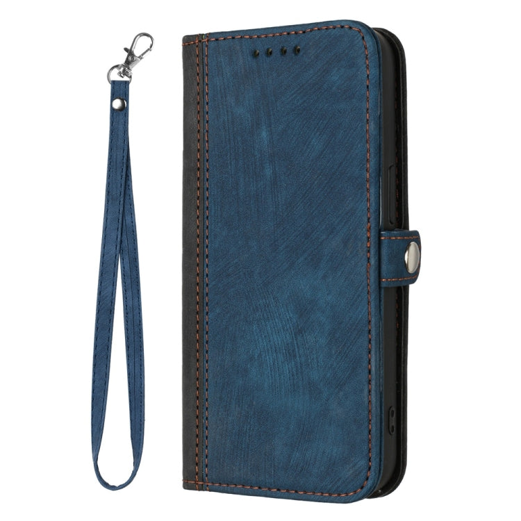 For Samsung Galaxy S25 Ultra 5G Side Buckle Double Fold Hand Strap Leather Phone Case(Royal Blue) - Galaxy S25 Ultra 5G Cases by PMC TechLife | Online Shopping South Africa | PMC TechLife | Buy Now Pay Later Mobicred