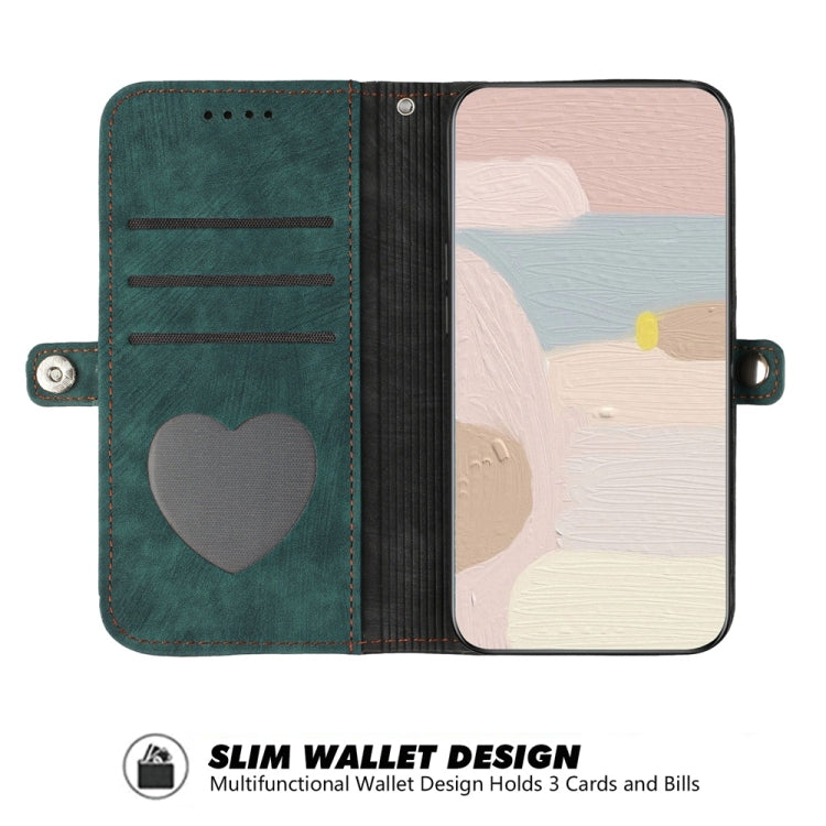 For Samsung Galaxy S25 Ultra 5G Side Buckle Double Fold Hand Strap Leather Phone Case(Dark Green) - free shipping - PMC Jewellery - Order now!