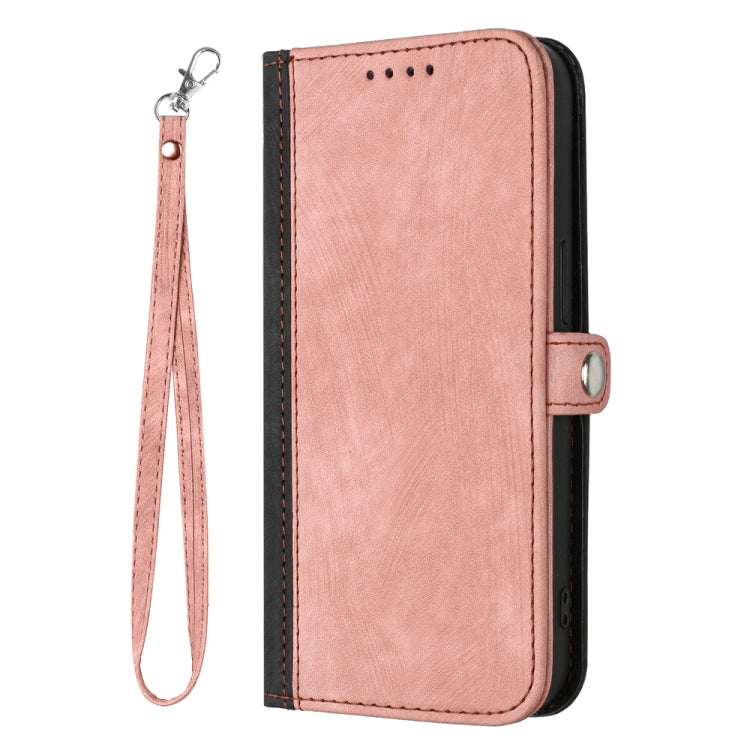 For Samsung Galaxy S25 Ultra 5G Side Buckle Double Fold Hand Strap Leather Phone Case(Pink) - free shipping - PMC TechLife - Order now!