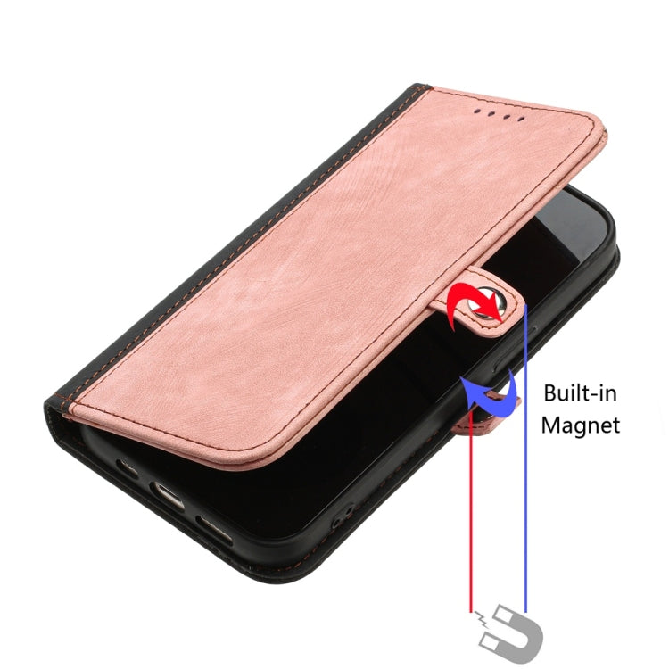 For Samsung Galaxy S25 Ultra 5G Side Buckle Double Fold Hand Strap Leather Phone Case(Pink) - free shipping - PMC TechLife - Order now!