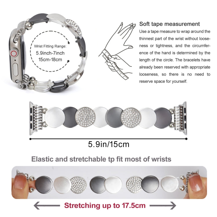 For Apple Watch 42mm / 41mm / 40mm / 38mm Alloy Chain Metal Watch Band(Silver Grey) - free shipping - PMC TechLife - Order now!