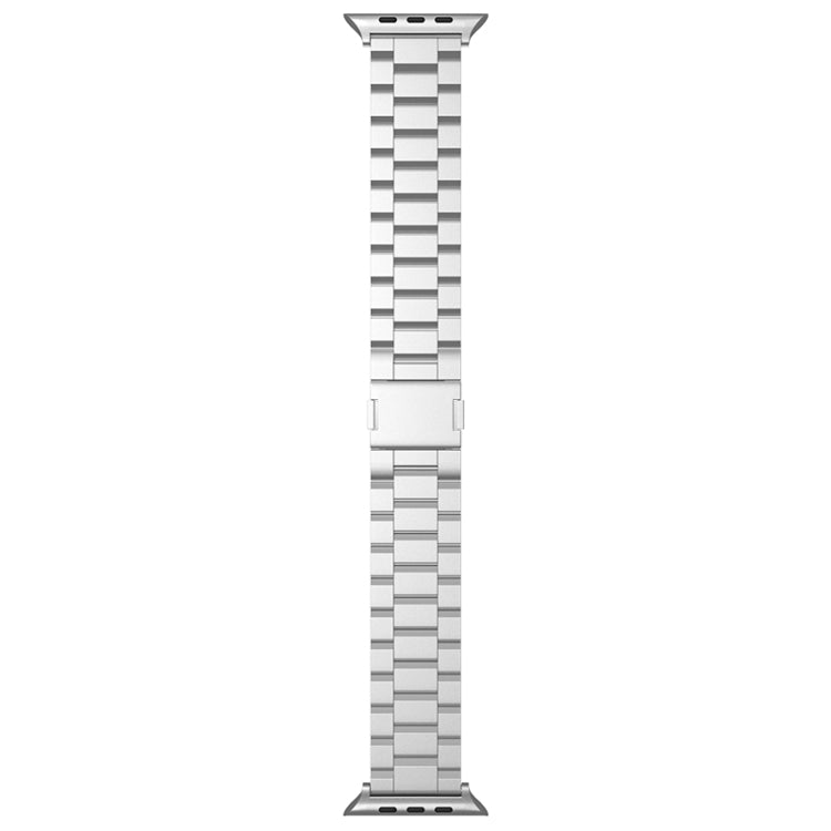For Apple Watch 46mm / 49mm / 45mm / 44mm Tri-beads Magnetic Titanium Alloy Watch Band(Silver) - free shipping - PMC TechLife - Order now!