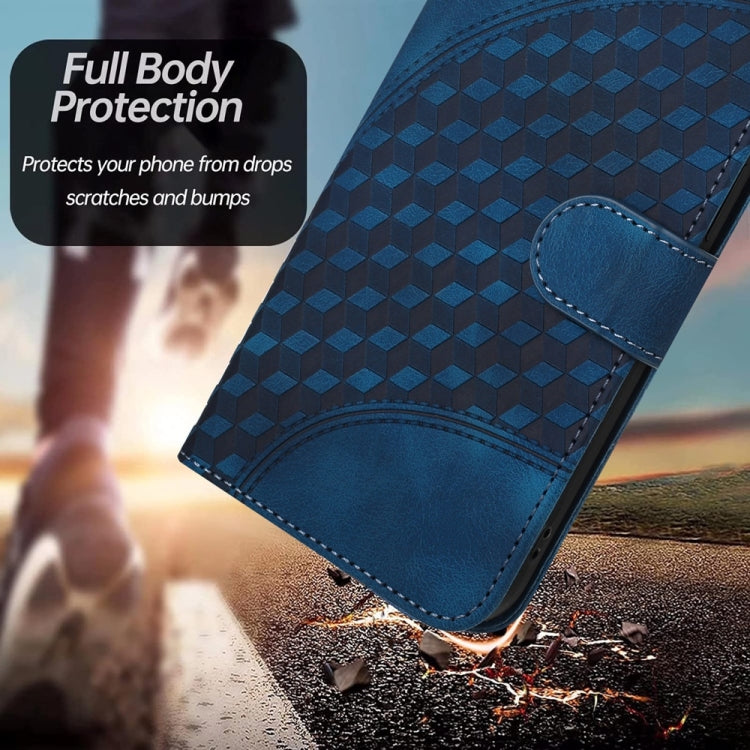 For Samsung Galaxy S25 5G YX0060 Elephant Head Embossed Phone Leather Case with Lanyard(Royal Blue) - Galaxy S25 5G Cases by PMC Jewellery | Online Shopping South Africa | PMC Jewellery | Buy Now Pay Later Mobicred