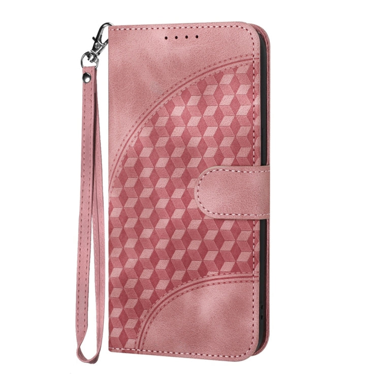 For Samsung Galaxy S25 5G Elephant Head Embossed Phone Leather Case with Lanyard(Pink) - free shipping - PMC Jewellery - Order now!