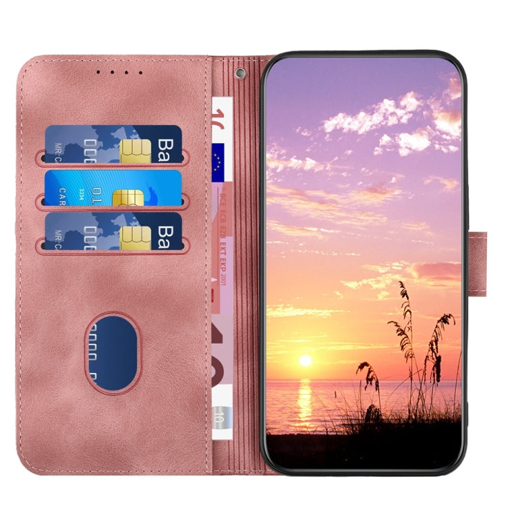 For Samsung Galaxy S25+ 5G YX0060 Elephant Head Embossed Phone Leather Case with Lanyard(Pink) - Galaxy S25+ 5G Cases by PMC Jewellery | Online Shopping South Africa | PMC Jewellery | Buy Now Pay Later Mobicred