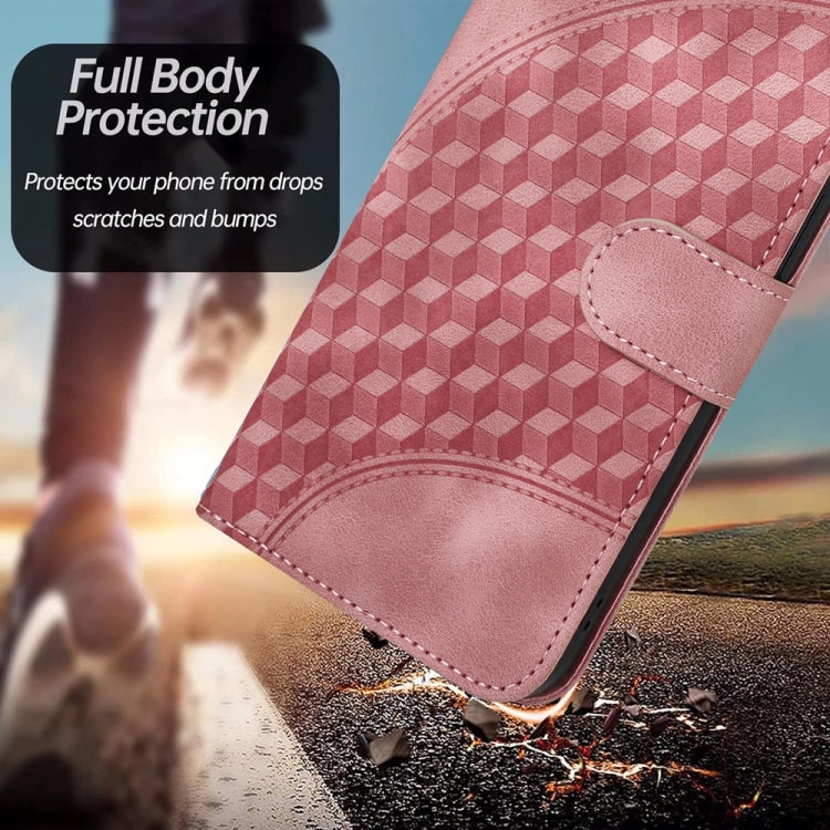 For Samsung Galaxy S25 Ultra 5G YX0060 Elephant Head Embossed Phone Leather Case with Lanyard(Pink) - Galaxy S25 Ultra 5G Cases by PMC Jewellery | Online Shopping South Africa | PMC Jewellery | Buy Now Pay Later Mobicred