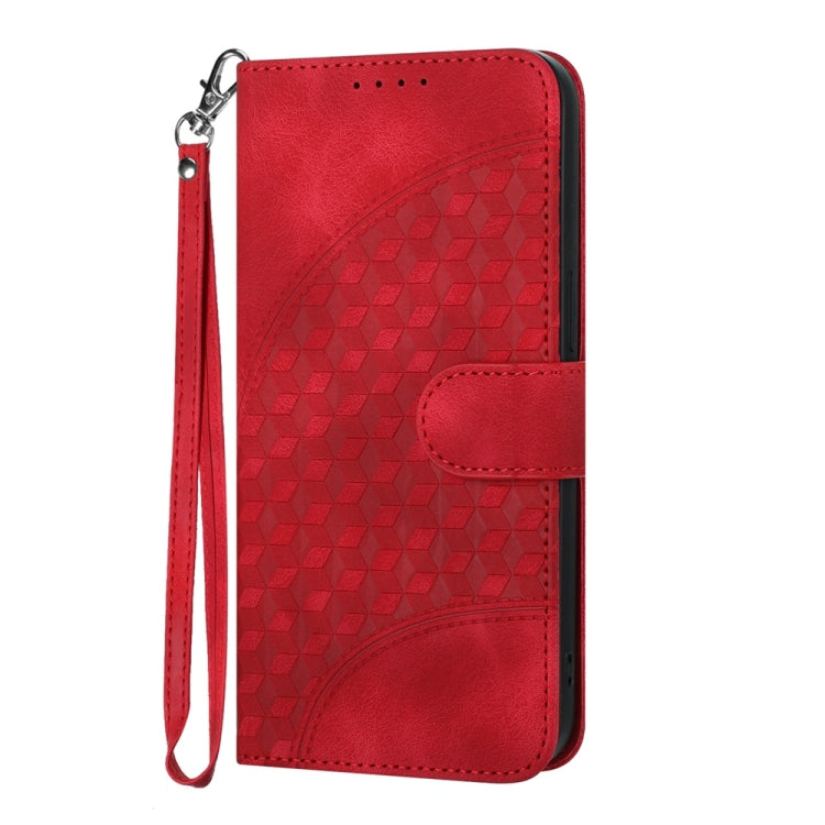 For Samsung Galaxy S25 Ultra 5G YX0060 Elephant Head Embossed Phone Leather Case with Lanyard(Red) - Galaxy S25 Ultra 5G Cases by PMC Jewellery | Online Shopping South Africa | PMC Jewellery | Buy Now Pay Later Mobicred