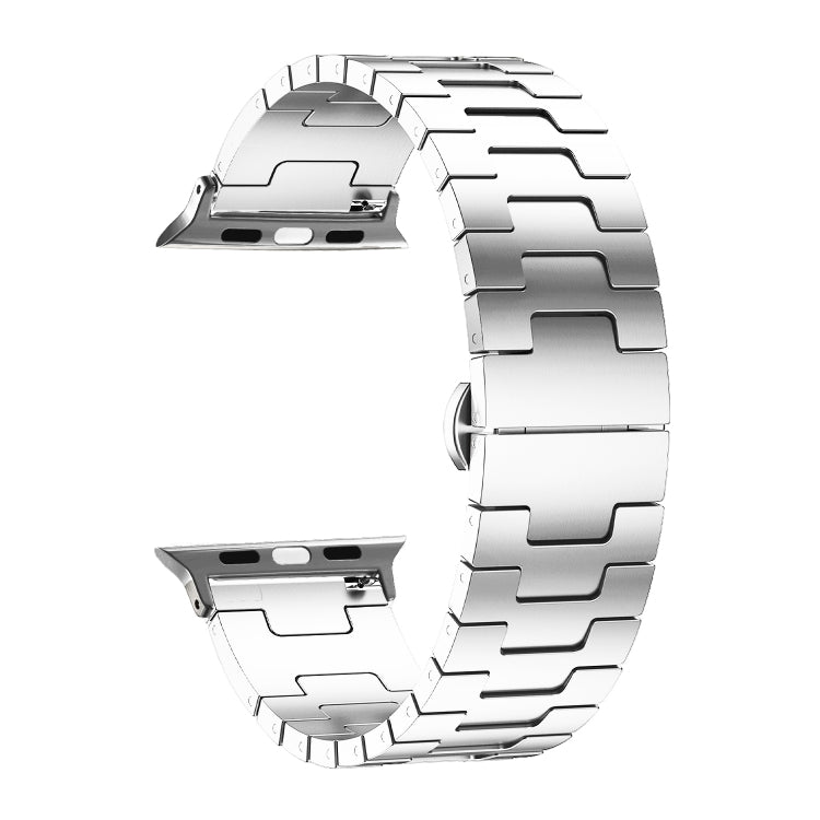For Apple Watch 46mm / 49mm / 45mm / 44mm Side Release Stainless Steel Watch Band(Silver) - free shipping - PMC TechLife - Order now!