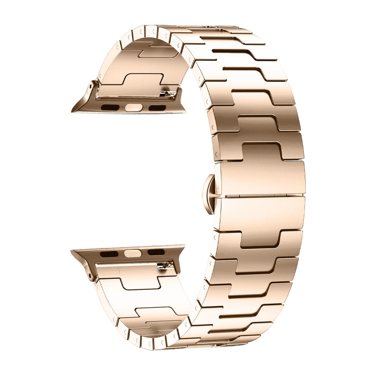 For Apple Watch 42mm / 41mm / 40mm / 38mm Side Release Stainless Steel Watch Band(Rose Gold) - free shipping - PMC TechLife - Order now!