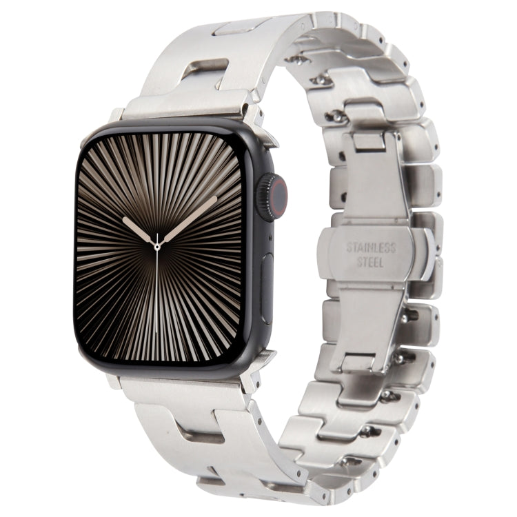 For Apple Watch 46mm / 49mm / 45mm / 44mm Quick Release Stainless Steel Watch Band(Silver) - free shipping - PMC TechLife - Order now!