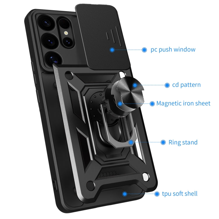 For Samsung Galaxy S25 Ultra 5G Sliding Camera Cover Design TPU+PC Phone Case(Rose Gold) - Galaxy S25 Ultra 5G Cases by PMC Jewellery | Online Shopping South Africa | PMC Jewellery | Buy Now Pay Later Mobicred