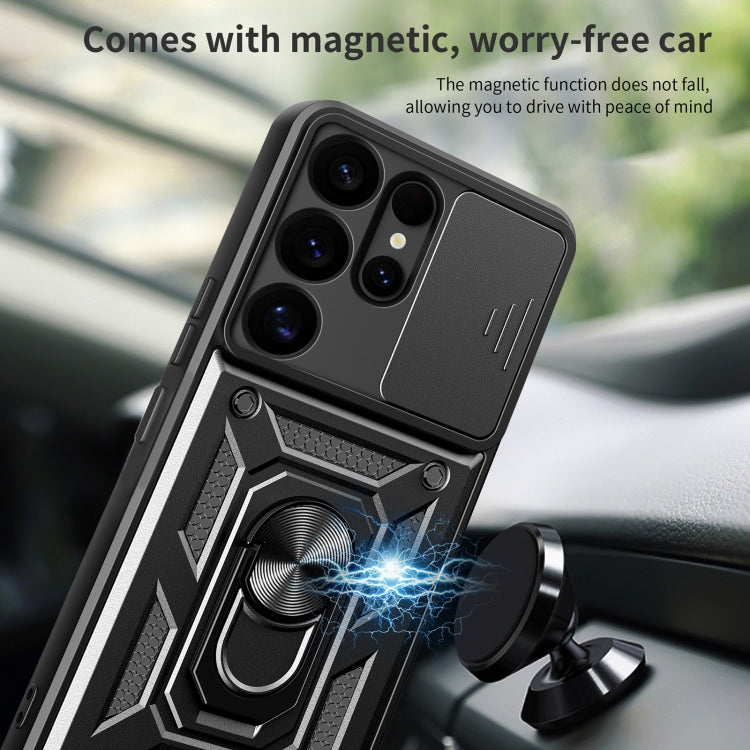 For Samsung Galaxy S25 Ultra 5G Sliding Camera Cover Design TPU+PC Phone Case(Rose Gold) - Galaxy S25 Ultra 5G Cases by PMC Jewellery | Online Shopping South Africa | PMC Jewellery | Buy Now Pay Later Mobicred