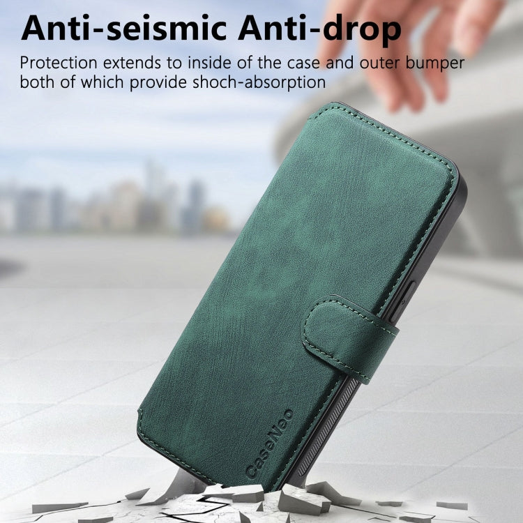 For iPhone 16 Pro CaseNeo MagSafe RFID Anti-theft Retro Leather Phone Case(Green) - iPhone 16 Pro Cases by CaseNeo | Online Shopping South Africa | PMC Jewellery | Buy Now Pay Later Mobicred