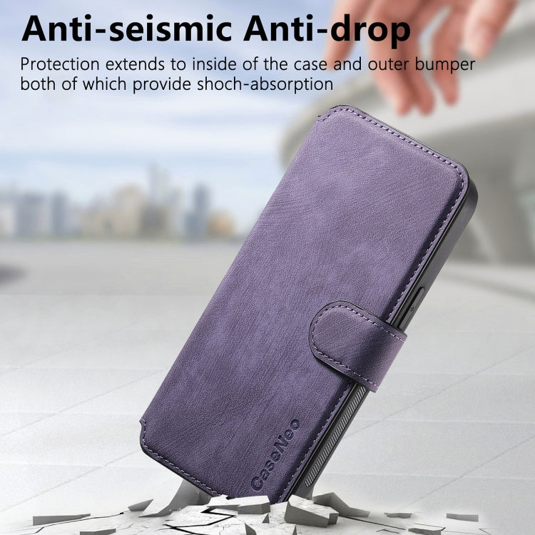 For iPhone 16 Plus CaseNeo MagSafe RFID Anti-theft Retro Leather Phone Case(Purple) - iPhone 16 Plus Cases by CaseNeo | Online Shopping South Africa | PMC Jewellery | Buy Now Pay Later Mobicred