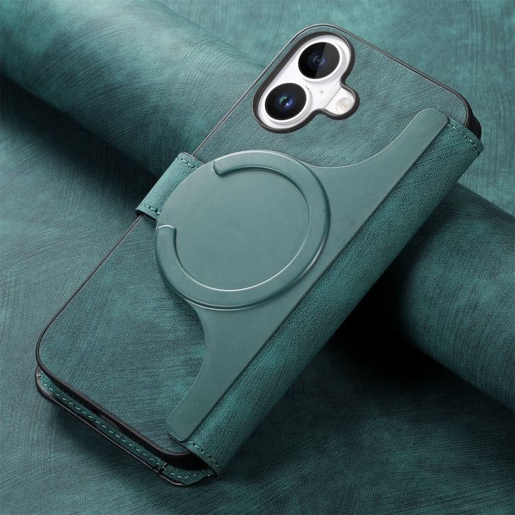 For iPhone 16 CaseNeo MagSafe RFID Anti-theft Retro Leather Phone Case(Green) - iPhone 16 Cases by CaseNeo | Online Shopping South Africa | PMC Jewellery | Buy Now Pay Later Mobicred