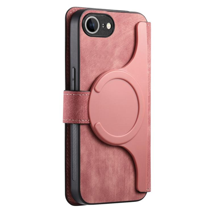 For iPhone 16e CaseNeo MagSafe RFID Anti-theft Retro Leather Phone Case(Pink) - free shipping - PMC TechLife - Order now!