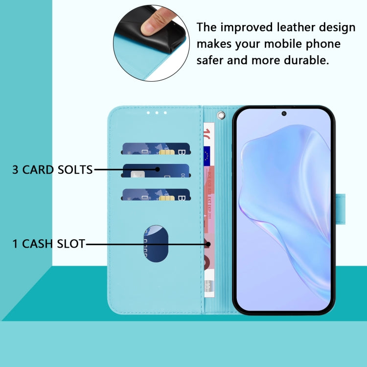 For Ulefone Note 18 Ultra Skin Feel Solid Color Leather Phone Case with Lanyard(Sky Blue) - Ulefone Cases by PMC Jewellery | Online Shopping South Africa | PMC Jewellery | Buy Now Pay Later Mobicred