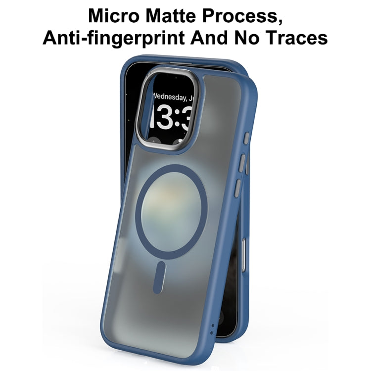 For iPhone 16 Pro Max Mutural Skin Feel Series Frosted MagSafe Magnetic Phone Case(Grey) - free shipping - PMC Jewellery - Order now!