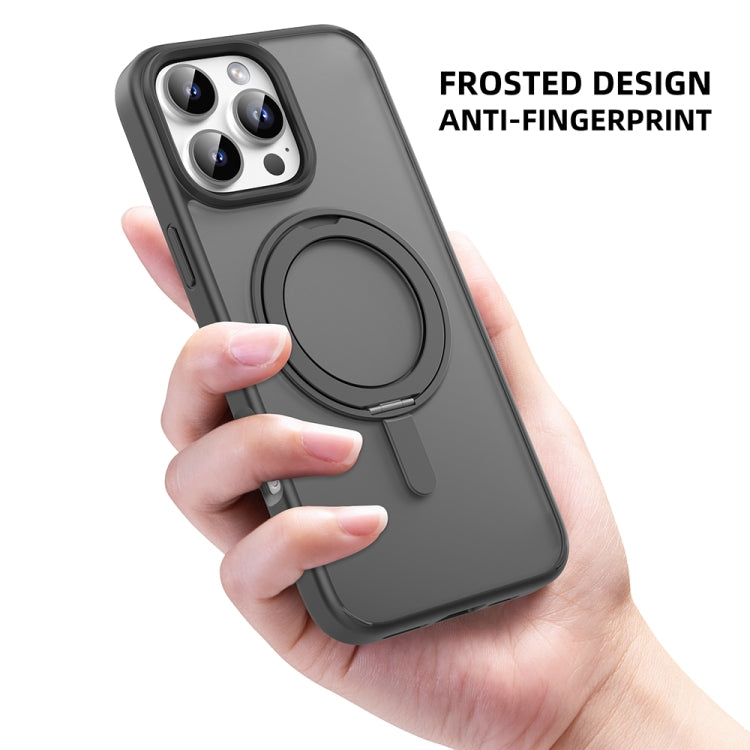 For iPhone 16 Pro Max Mutural Armor Series MagSafe Magnetic Holder Phone Case(Grey) - iPhone 16 Pro Max Cases by Mutural | Online Shopping South Africa | PMC Jewellery | Buy Now Pay Later Mobicred