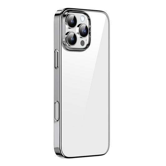 For iPhone 16 Pro Max Mutural Jiantou Series Electroplating Hybrid PC Phone Case(Grey) - iPhone 16 Pro Max Cases by Mutural | Online Shopping South Africa | PMC Jewellery | Buy Now Pay Later Mobicred