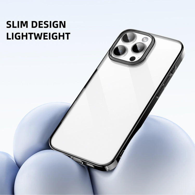 For iPhone 16 Pro Max Mutural Jiantou Series Electroplating Hybrid PC Phone Case(Silver) - free shipping - PMC Jewellery - Order now!