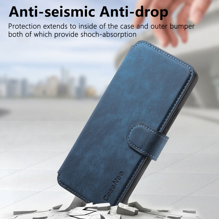 For Motorola Moto G Stylus 5G 2024 CaseNeo MagSafe RFID Anti-theft Retro Leather Phone Case(Blue) - free shipping - PMC Jewellery - Order now!