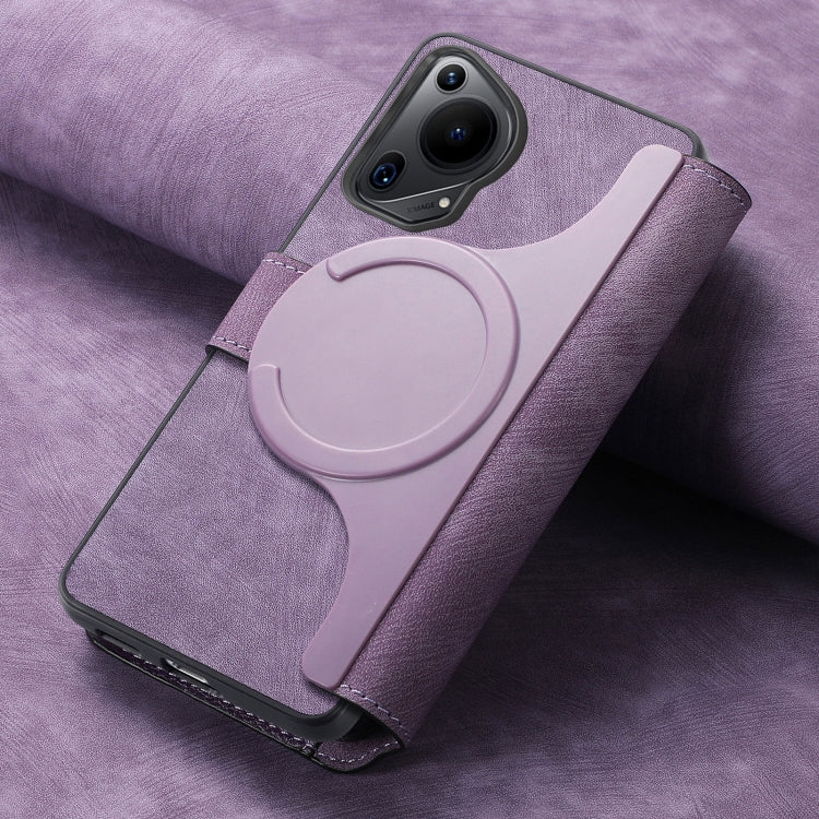 For Huawei Pura 70 Ultra CaseNeo MagSafe RFID Anti-theft Retro Leather Phone Case(Purple) - free shipping - PMC Jewellery - Order now!