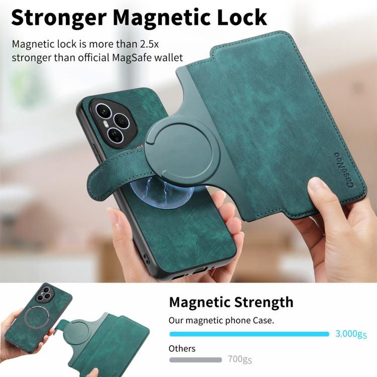 For Honor 400 Pro Global 160.8mm CaseNeo MagSafe RFID Anti-theft Retro Leather Phone Case(Green) - free shipping - PMC TechLife - Order now!