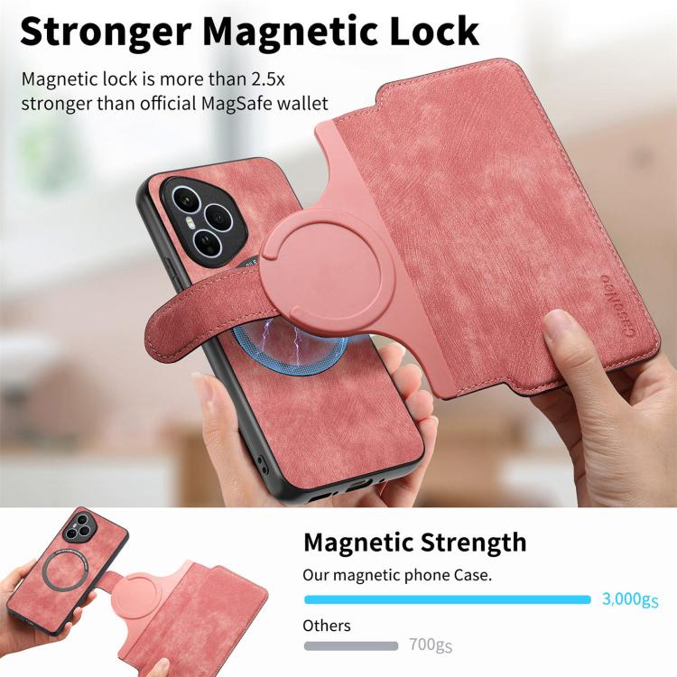 For Honor 400 Pro Global 160.8mm CaseNeo MagSafe RFID Anti-theft Retro Leather Phone Case(Pink) - free shipping - PMC TechLife - Order now!