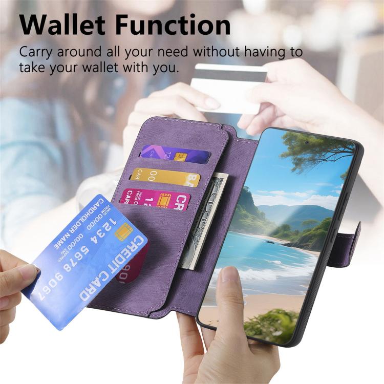 For Honor 400 Pro Global 160.8mm CaseNeo MagSafe RFID Anti-theft Retro Leather Phone Case(Purple) - free shipping - PMC TechLife - Order now!