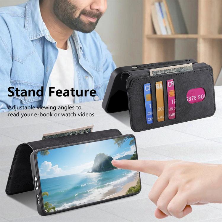 For Honor 400 Global 156.5mm CaseNeo MagSafe RFID Anti-theft Retro Leather Phone Case(Black) - free shipping - PMC TechLife - Order now!
