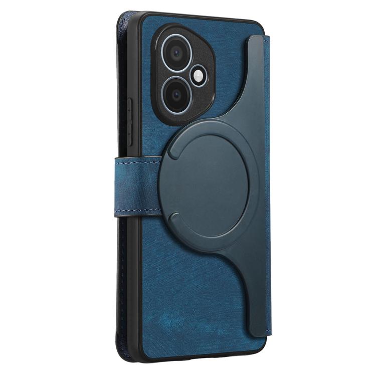 For Honor 400 Global 156.5mm CaseNeo MagSafe RFID Anti-theft Retro Leather Phone Case(Blue) - free shipping - PMC TechLife - Order now!