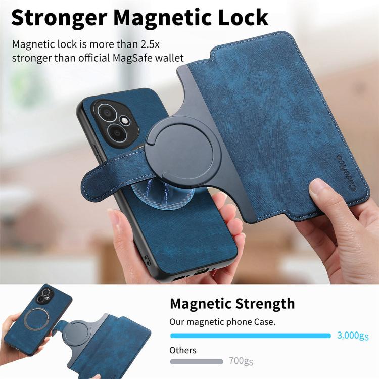 For Honor 400 Global 156.5mm CaseNeo MagSafe RFID Anti-theft Retro Leather Phone Case(Blue) - free shipping - PMC TechLife - Order now!