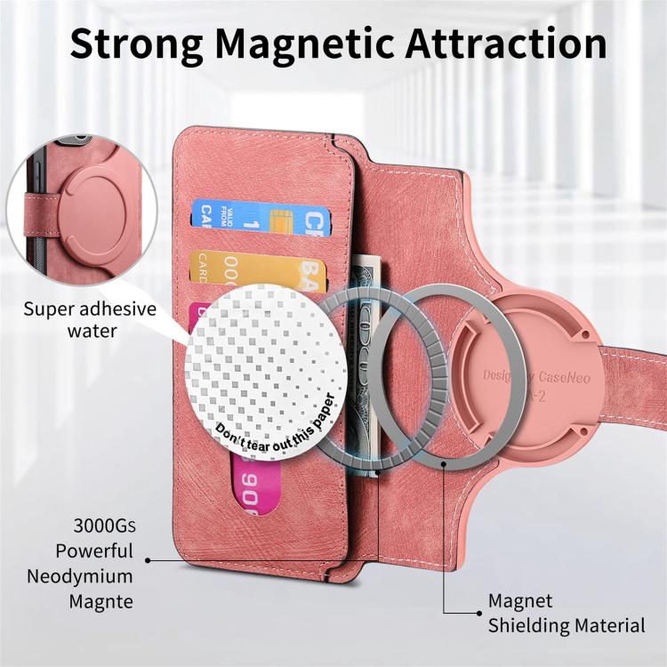 For Honor 400 Global 156.5mm CaseNeo MagSafe RFID Anti-theft Retro Leather Phone Case(Pink) - free shipping - PMC TechLife - Order now!