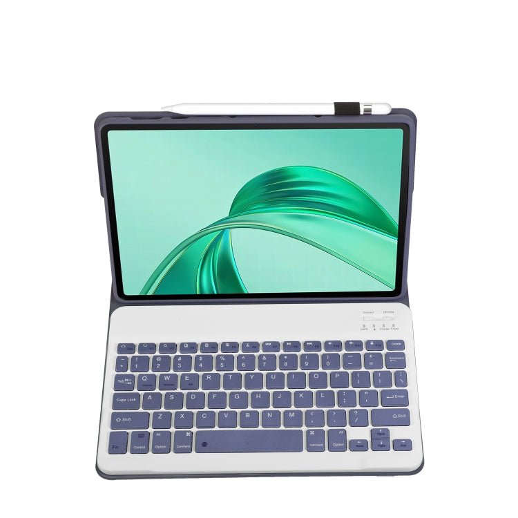 For Honor Pad X8a / X9 2024 AH25 Ultra-thin Detachable Bluetooth Keyboard Leather Tablet Case(Lavender White) - Huawei Keyboard by PMC Jewellery | Online Shopping South Africa | PMC Jewellery | Buy Now Pay Later Mobicred