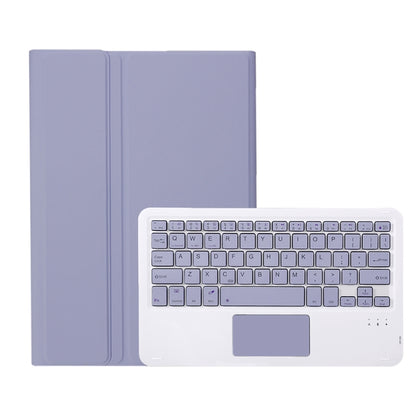 For Honor Pad X8a / X9 2024 AH25-A Ultra-thin Detachable Bluetooth Keyboard Leather Tablet Case with Touchpad(Lavender White) - Huawei Keyboard by PMC Jewellery | Online Shopping South Africa | PMC Jewellery | Buy Now Pay Later Mobicred